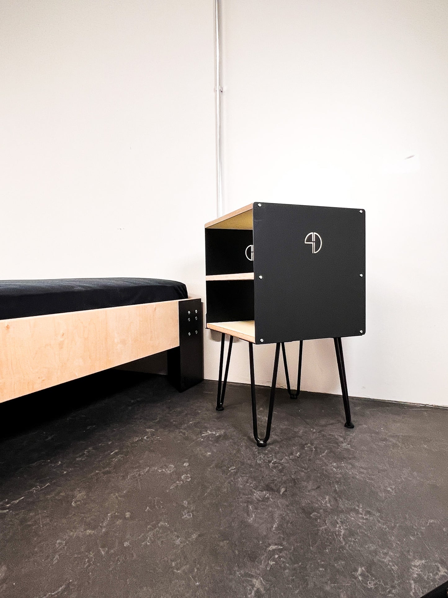 DESIGNER BED SINGLE PIECE INDUSTRIAL