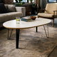Designer Couchtisch in moderner Wohnung 