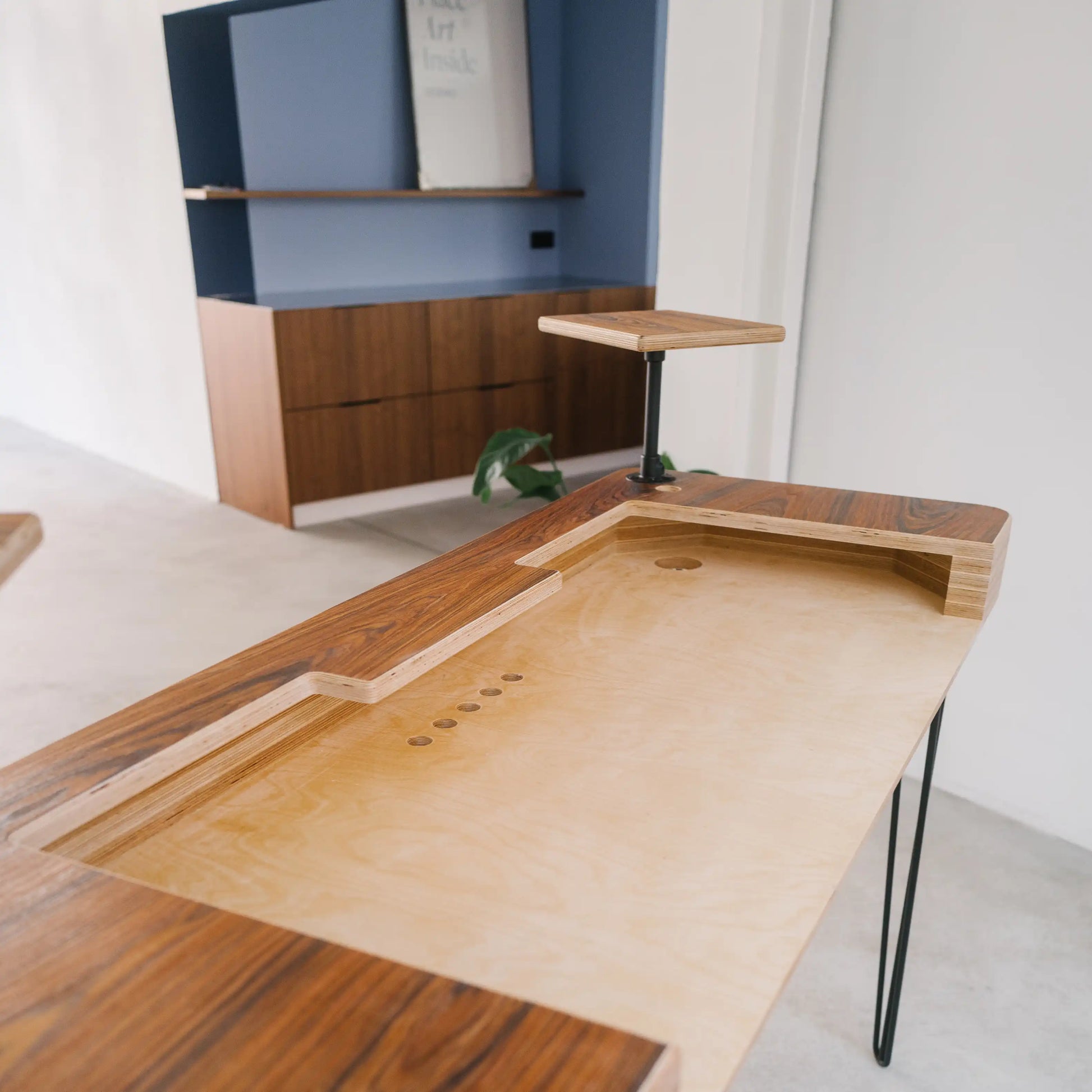 Echtholzfurnier DJ Tisch Multiplex 
